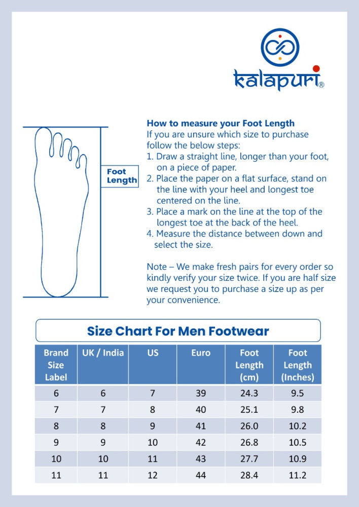 Men - Black & Brown Chappal (I)