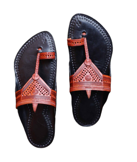 Men - Black & Brown Chappal (II)