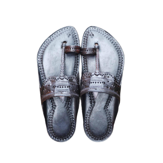 Men - Black Chappal (V)