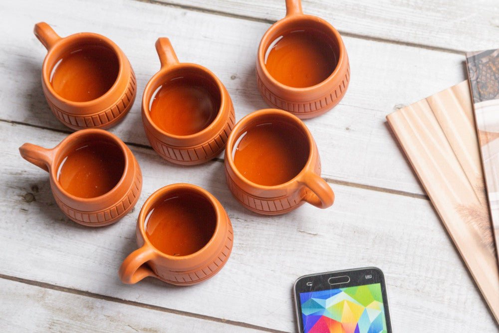 Microwave Safe Reusable Tea Cup 6 Piece Style 4