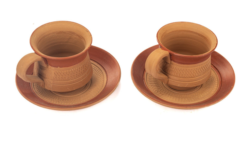 Microwave Safe Reusable Tea & Saucer Set of 2 Piece Style 1