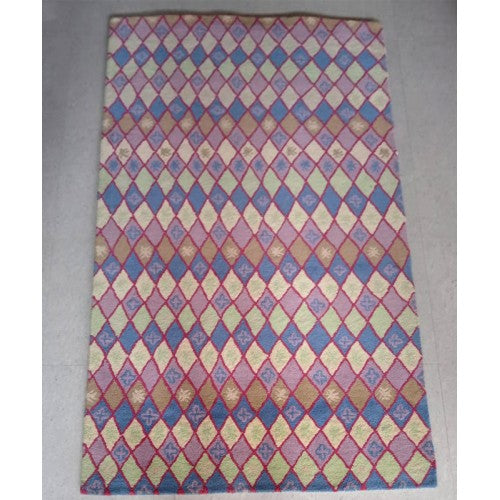 Classic Handmade Design Pure Wool Cotton Mirzapur Dari (5 x 8 Ft).