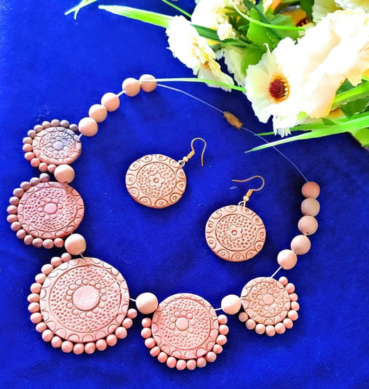 Molela Terracotta Clay Necklace
