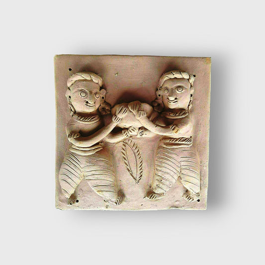 Molela Terracotta Handicraft Clay Two Men