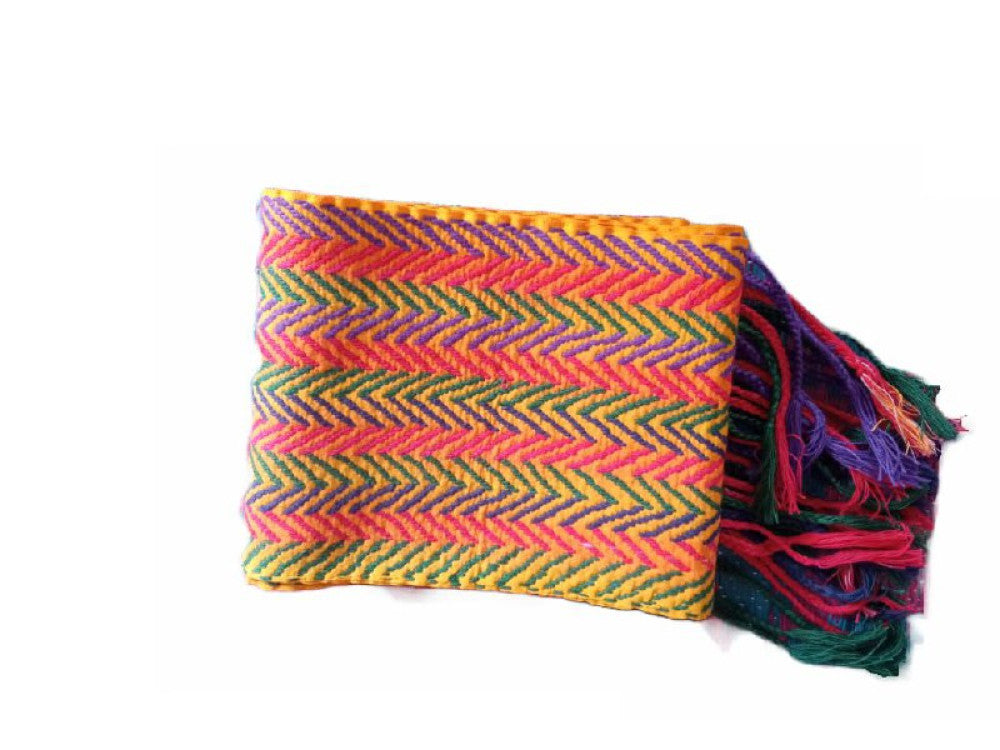 Multicolor Stole Kheta Embroidery