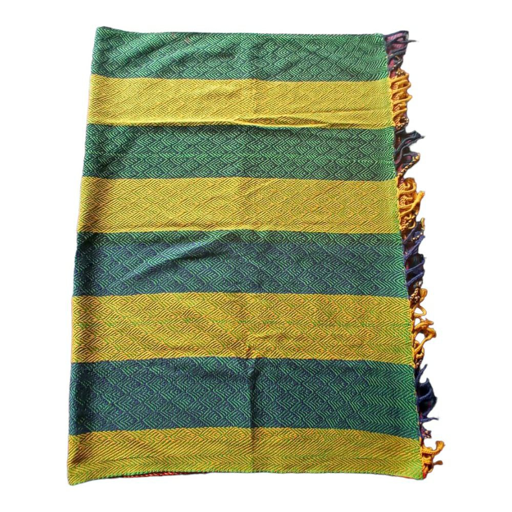 Multicolor Throw Beautiful Kheta Embroidery