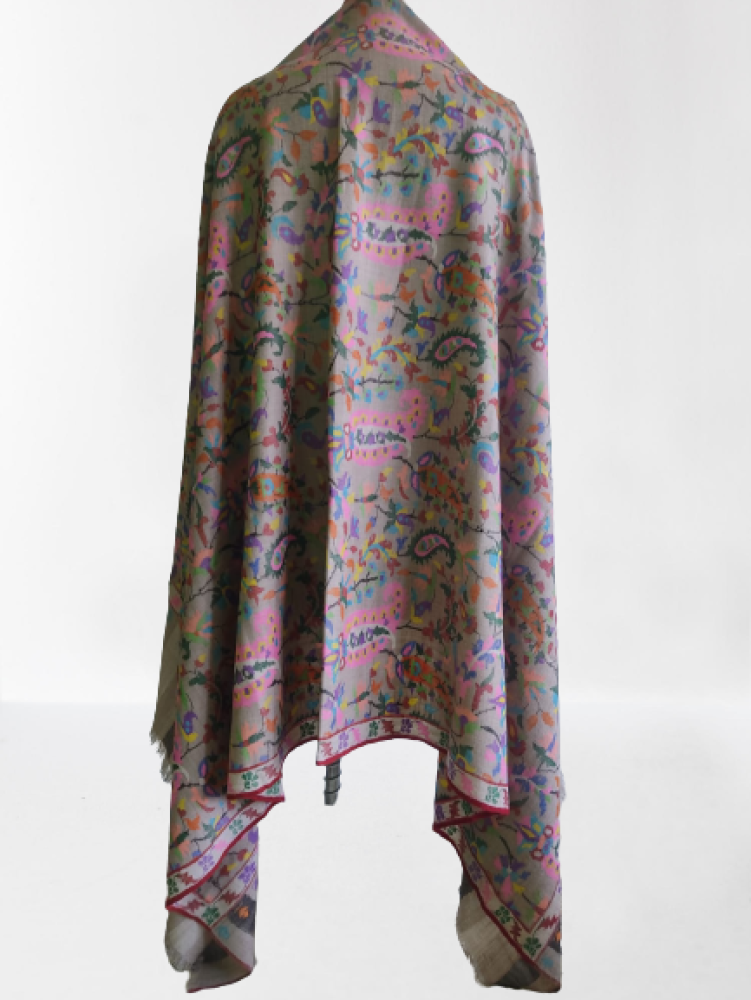 Multicolour Floral Prints Kani Shawl