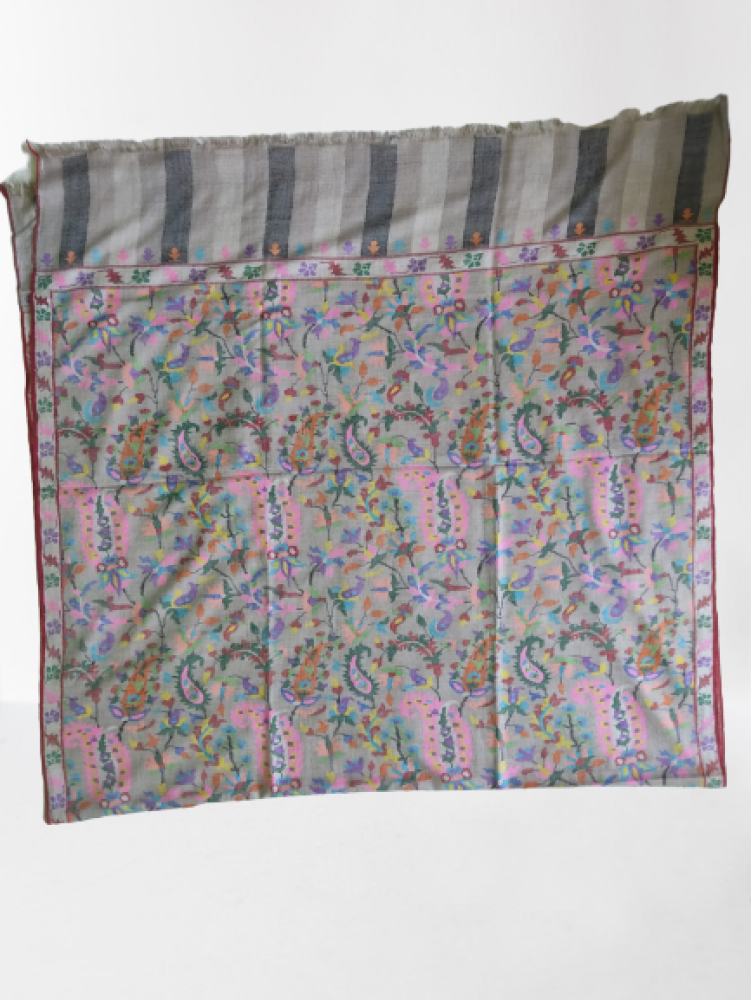 Multicolour Floral Prints Kani Shawl