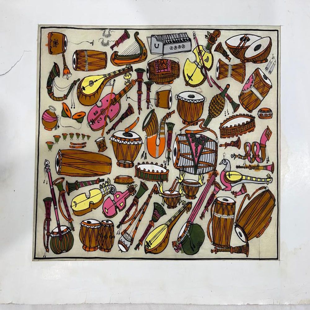 Musical Instruments Patchithra (10x12 inch)