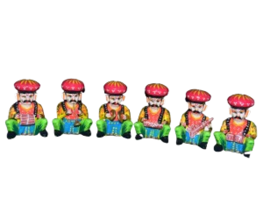 Musical Players Wooden set of 6