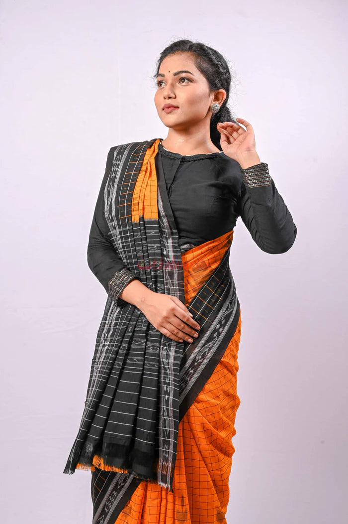 Mustard Black check Daali Scot