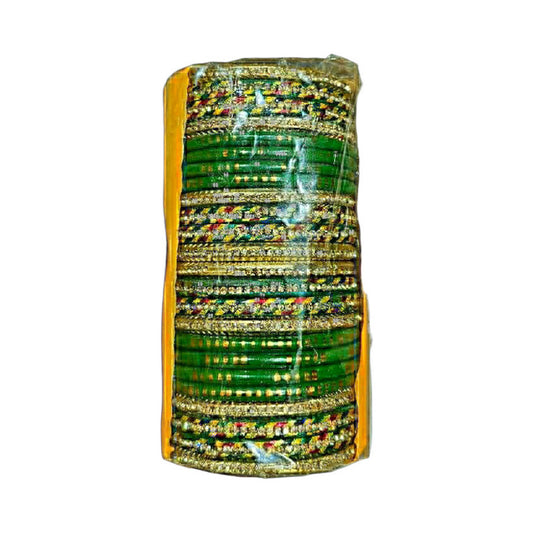 Muzaffarpur Fancy Green Lac Bangles