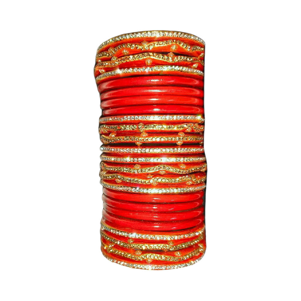 Muzaffarpur Fancy Red Lac Bangles Set