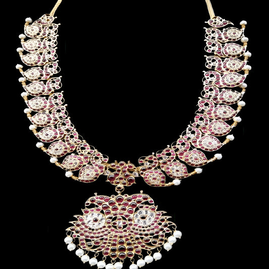 Nagercoil Authentic Parrot Mango Long Necklace Jewellery