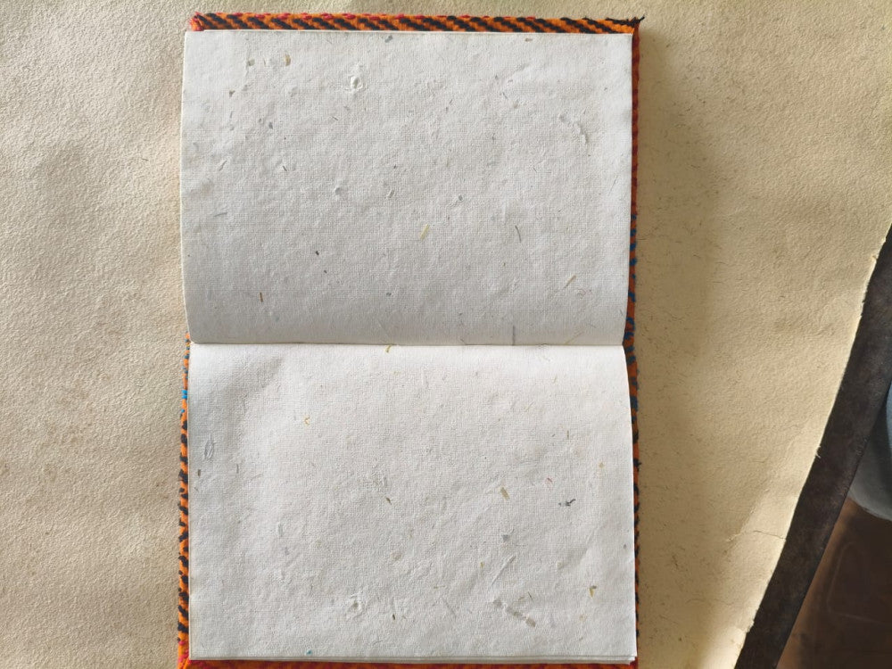 Notebook Diary Beautiful Black And Blue Kheta Embroidery