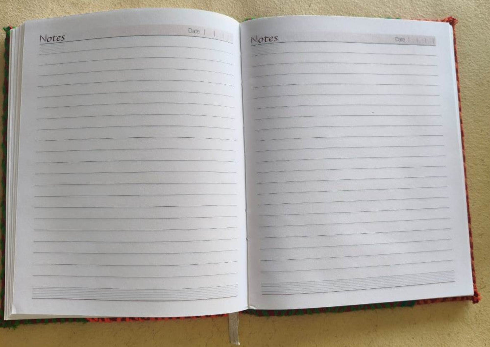 Notebook Diary Beautiful Blue And Black Kheta Embroidery