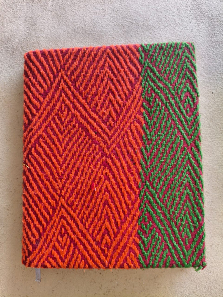 Notebook Diary Beautiful Red And Green Kheta Embroidery