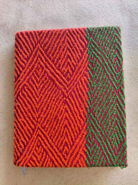 Notebook Diary Beautiful Red And Green Kheta Embroidery
