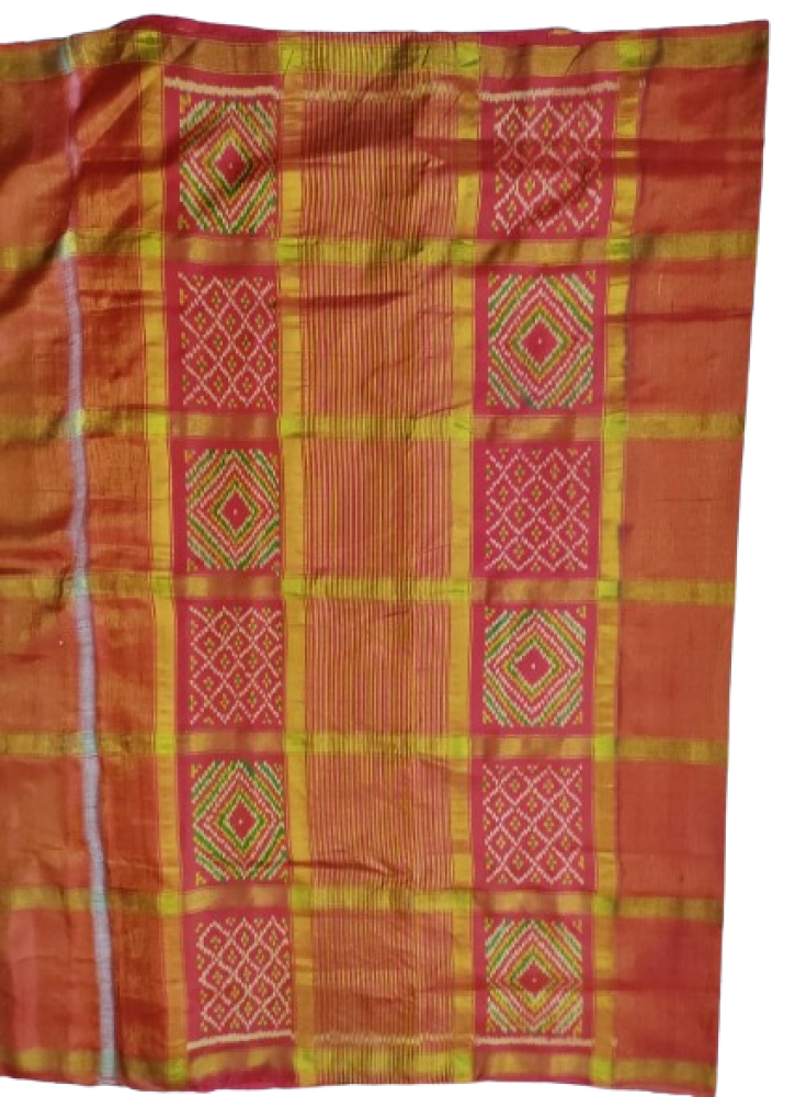 Orange Colour Rajkot Patola Saree
