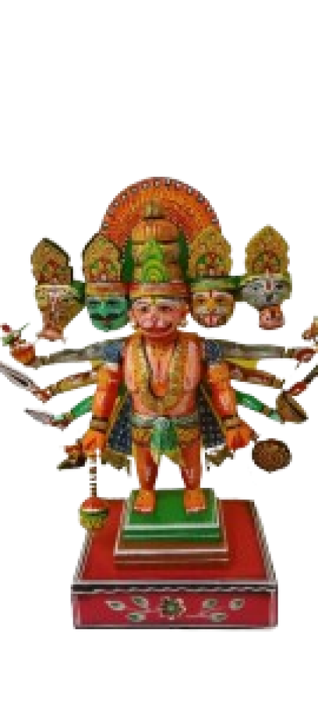 Panchamukhi Hanuman With Ten Hands(14 inch)