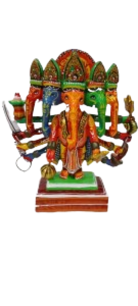 Panchamukhi Wooden Ganeshji