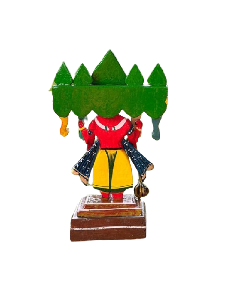 Panchamukhi Wooden Ganeshji (9 Inch)