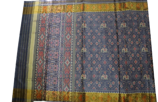 Patan Patola Saree Grey Colour