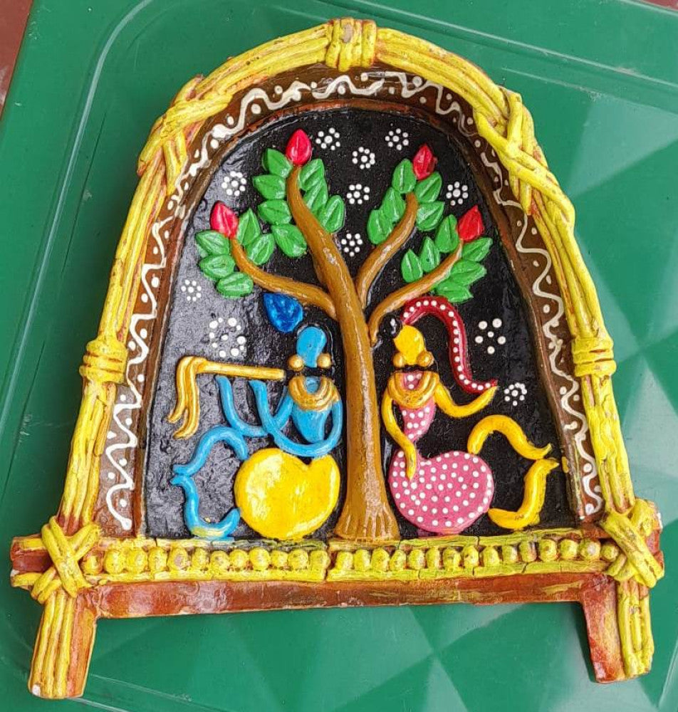 Pattachitra Radha Krishna Wall Mount