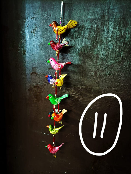 Pattachitra Wall Hanging Multicolour 11 Birds