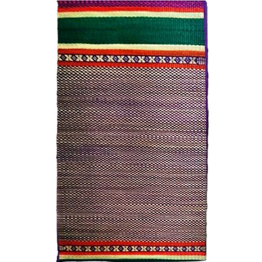 Authentic Traditional Handicraft Pattamadai Mat Korai Grass Textile Of Multi Colour Strips Design