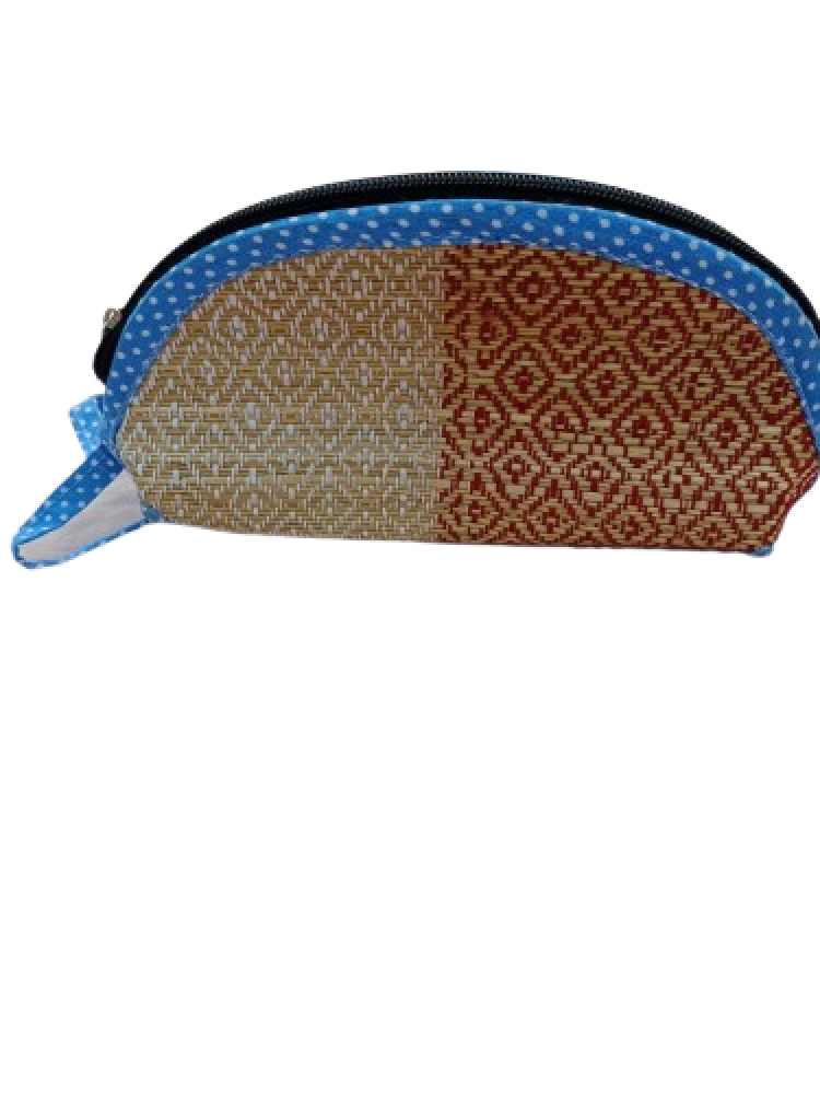 Pen And Pencil Pouch Bag - Light Blue Dots