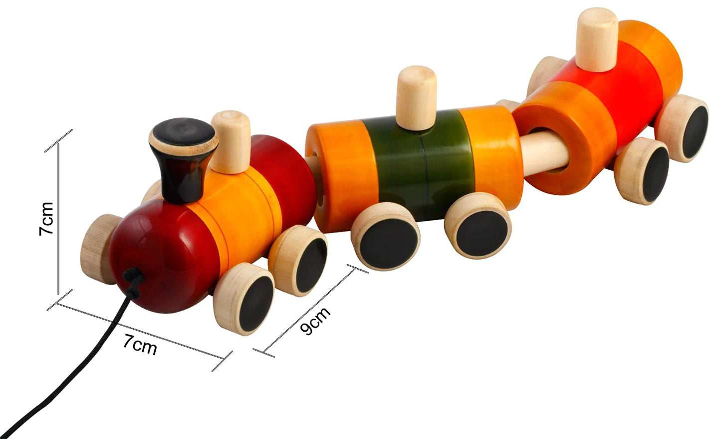 Pom Pom Rail Wooden train toy set