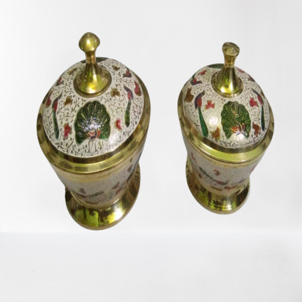 Powder Pot meena Work Boxes (5,4 Inch)