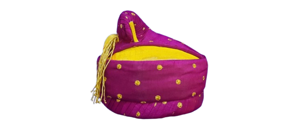 Purple Colour Puneri Pagadi