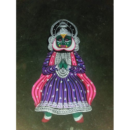 Traditional Handmade Dancing Purulia Chau Mask For Decoration Purpose