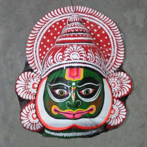 Handmade Purulia Chau Folk Dancer Design Face Mask