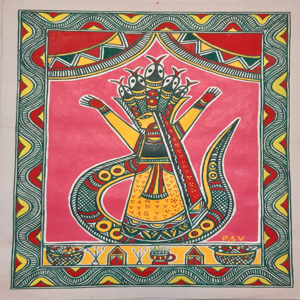 Rahu Graha Manjusha Painting