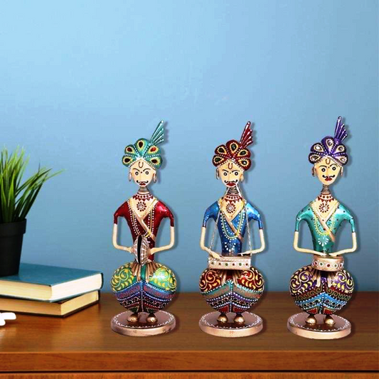 Rajasthani Musician Tribal Men Set Of 3