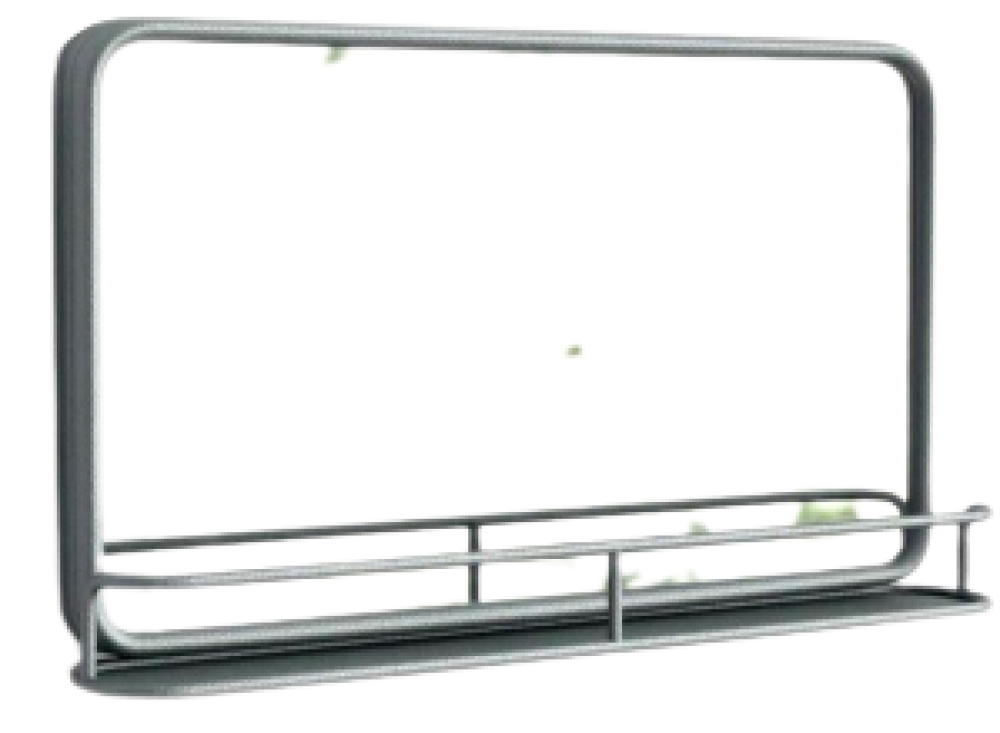 Rectangular Trendy Iron Mirror Frame