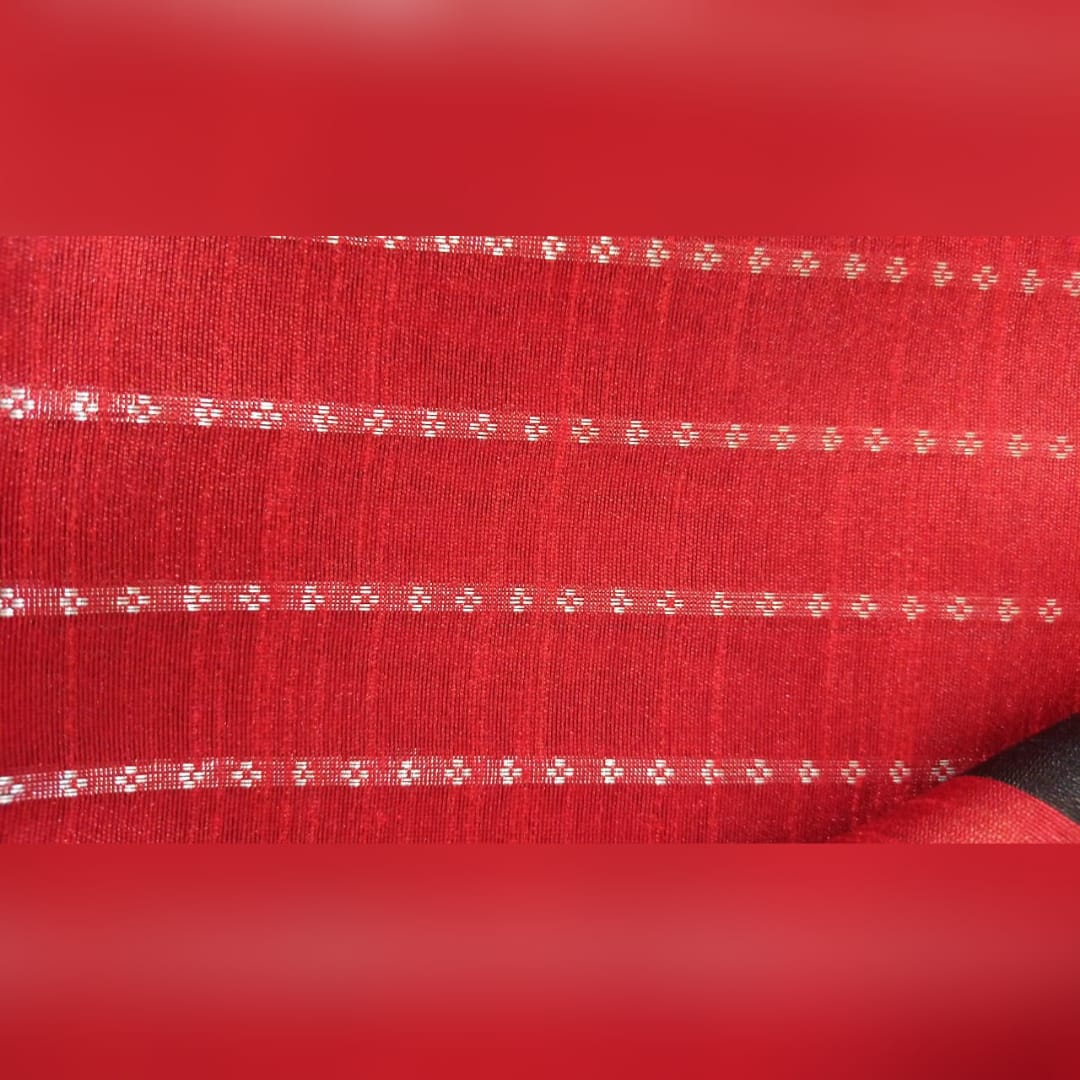 Red & Black Champa Silk Saree