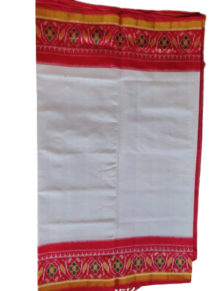 Red & White Colour Rajkot Patola Saree