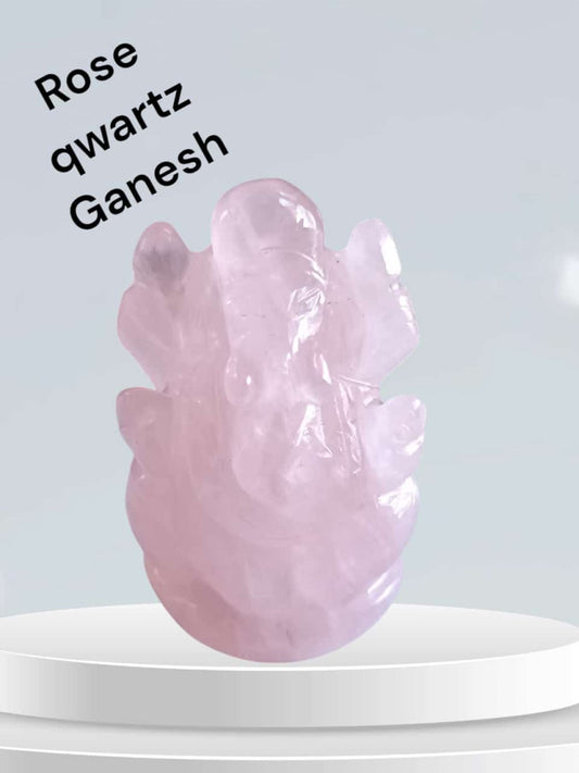Rose Quartz Ganesh