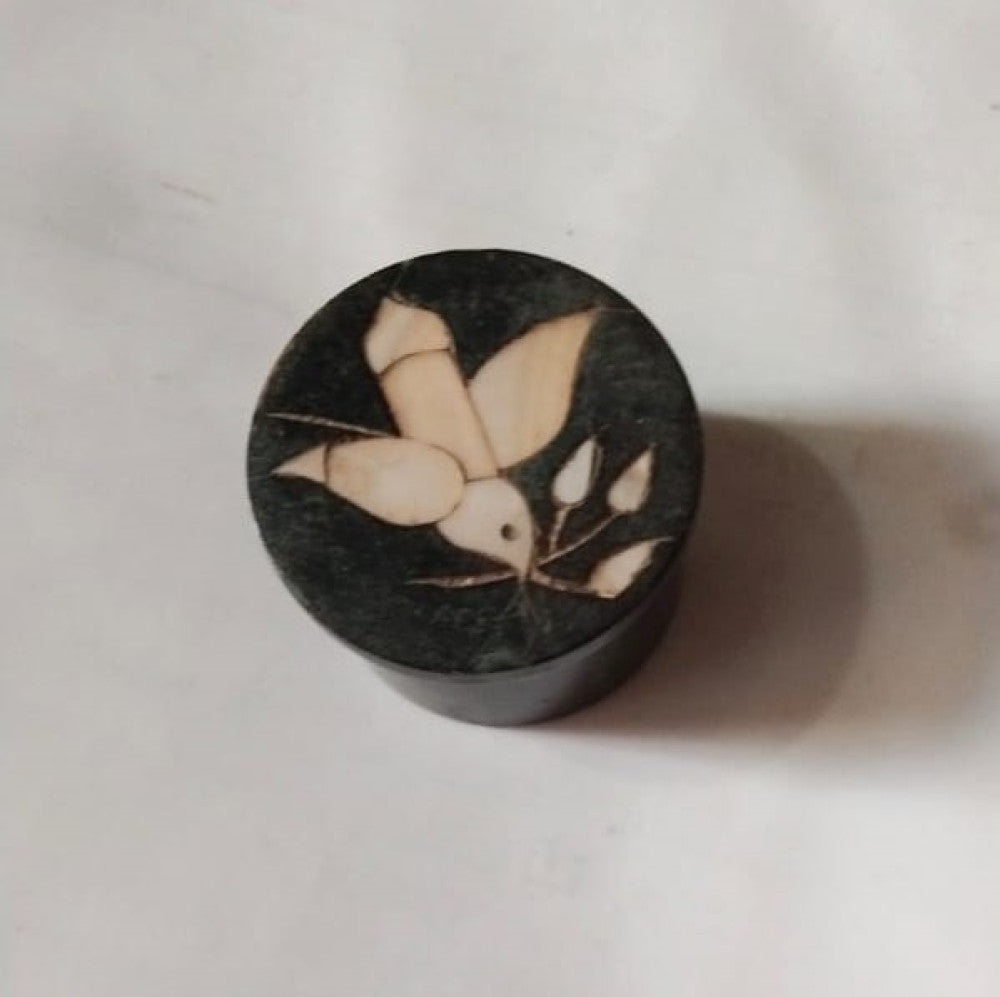 Round Box Stone Carving