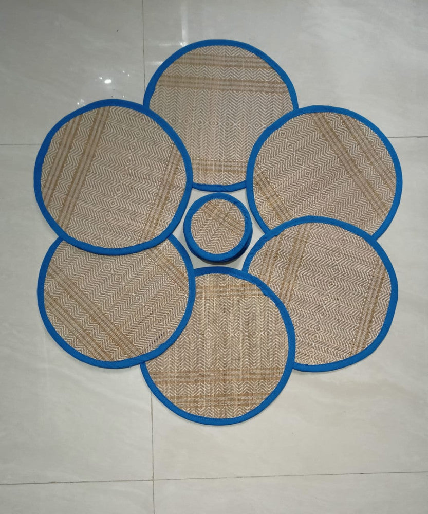 Round Table Mats 6 With 6 Coasters Style 2
