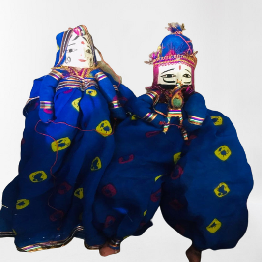Royal Blue Designer Kathputhlis Of Rajasthan