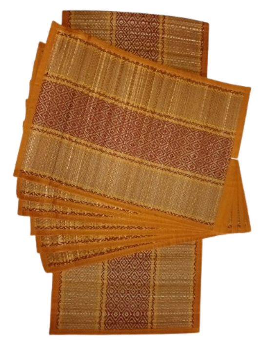 Runner With 6 Table Mats - Yellow