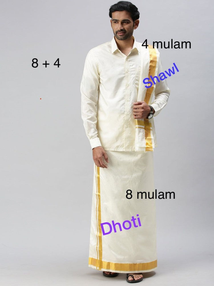 Salem Pure silk Dhothi Set