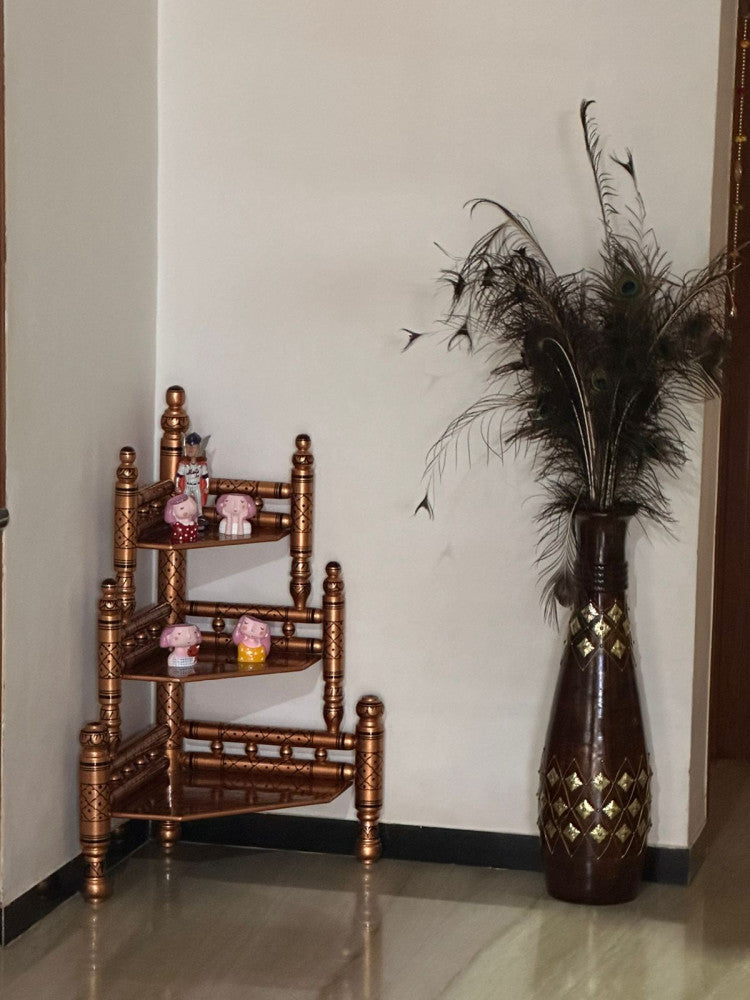 Sankheda Corner Rack Red