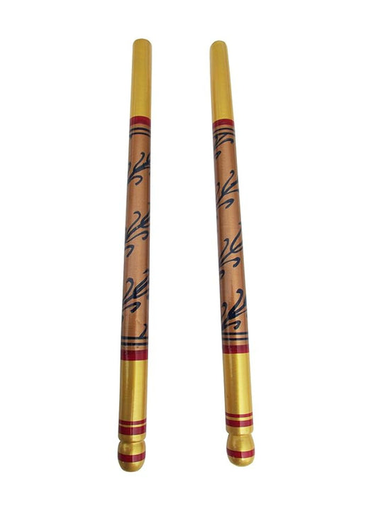 Sankheda Handpainted Wooden Dandiya Sticks Style 10