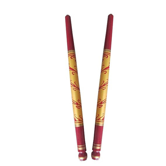Sankheda Handpainted Wooden Dandiya Sticks Style 3